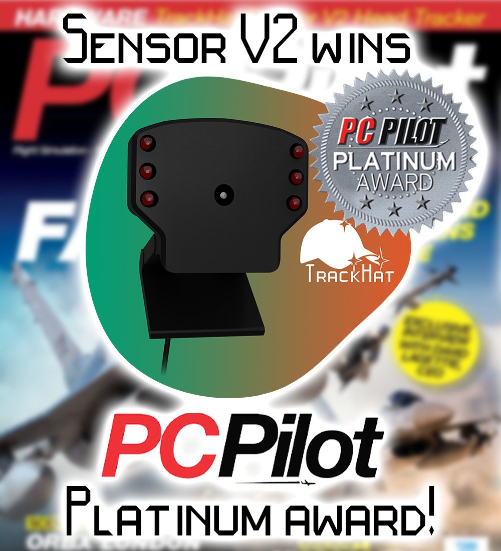 Thrilled to announce the TrackHat sensor V2 has been awarded <a href="/PCPilotMag/">PC Pilot</a> 's platinum award! Honored to have them review our products as always. Check out the 3 page article in the next edition of PC Pilot. #flightsimulator #flightsim #pcgaming
