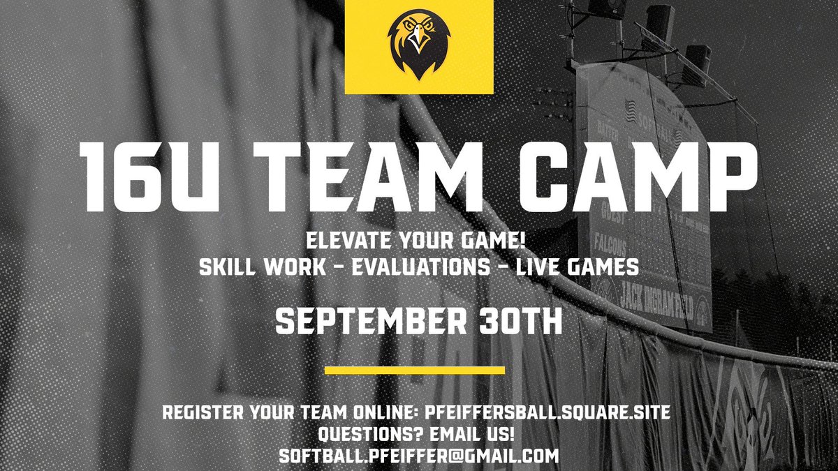 ‼️16U TEAM CAMP‼️
Elevate your game and see how your team stacks up! 
pfeiffersball.square.site