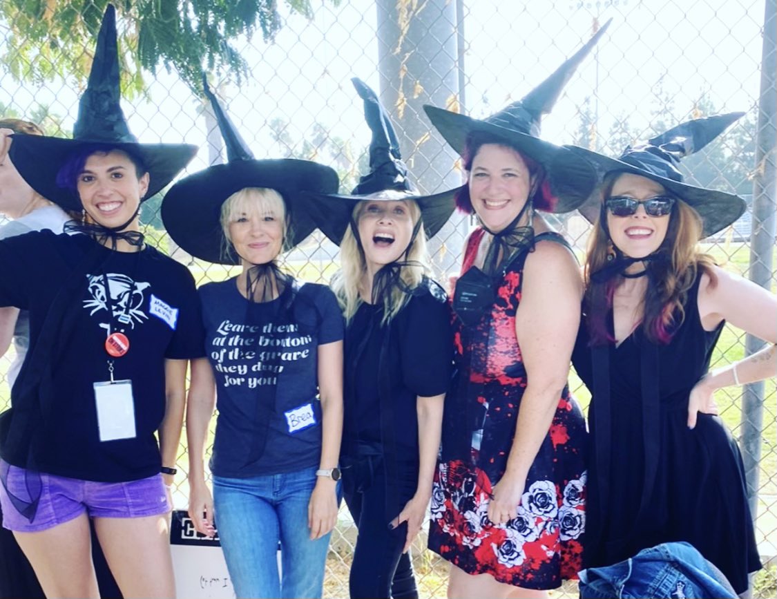 The Witches of EastHollywood 🪄 Thank you to everyone who came out today to support the strike! We love you!