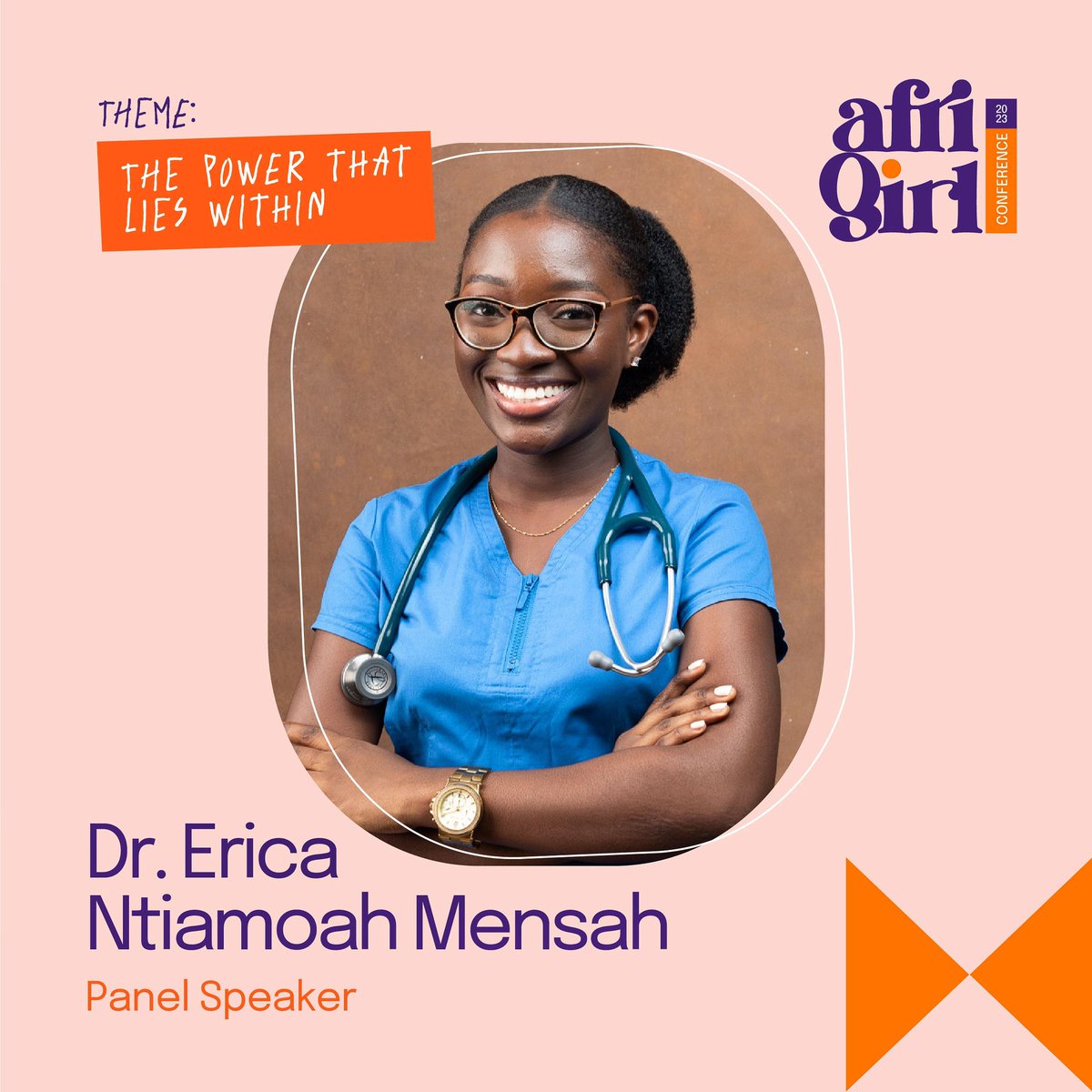Introducing Dr. Erica Ntiamoah Mensah, Ghana's youngest medical doctor graduate at 21. She focuses on women's health, health education, etc. Join her as a panel speaker at the AfriGirl Conference. #panel #panelspeaker #speaker #afrigirlconference #afrigirlcon #ag2023