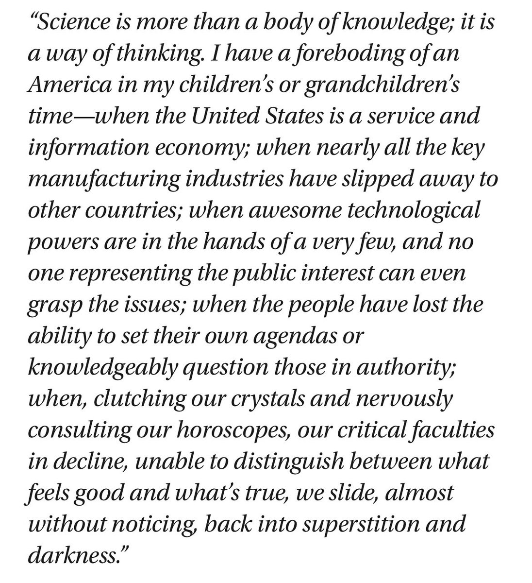 A bit of Carl Sagan for your Monday evening