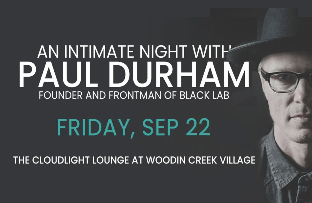 As fans of Paul Durham and Black Lab all these years, we are delighted to bring Paul to the Seattle area for a private show in a beautiful rooftop lounge overlooking one of the newest and most exciting wine districts in Woodinville. Tickets at: mctixlive.com/pauldurham