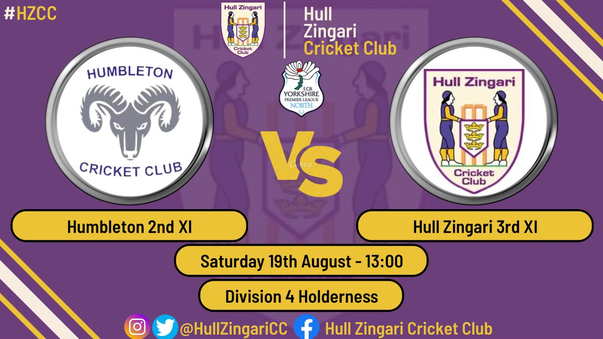 HullZingariCC's tweet image. 🗓️🗓️ Week 18 Fixtures 🗓️🗓️

On the countdown for the end of the season with a big last push for all teams!

#hzcc