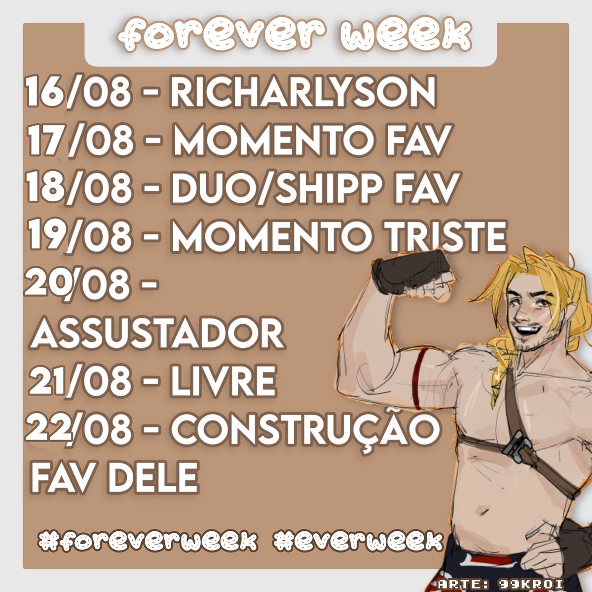 crlhbit's tweet photo. Quarta-feira se iniciara o Forever week, dias que tera temas envolvendo o personagem q!Forever para que ele ganhe mais reconhecimento! O Forever week foi criado pela @firmarchives, as hashtags usadas são #foreverweek ou #everweek. Compartilhem<3
#foreverweek #everweek #qsmp https://t.co/24UXYJazKb