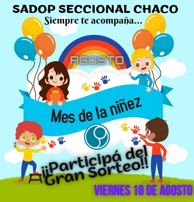 Atención afiliados, comunicamos que  el sorteo del mes de la niñez,  se posterga para el día viernes 18 de agosto!!
Si todavía no te inscribiste estas a tiempo!!