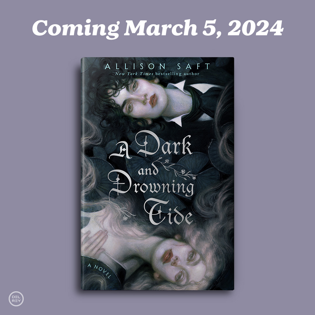 DelReyBooks's tweet photo. 🔮 COVER REVEAL 🔮 The cover of Allison Saft's adult sapphic fantasy romance is here and we can't get enough of it! A DARK AND DROWNING TIDE hits shelves 3/5 and is available for preorder now: https://t.co/uyUT4KtR4t

Jacket design: @ellaytham Illustration: Audrey Benjaminsen https://t.co/0x3B9QyHqu