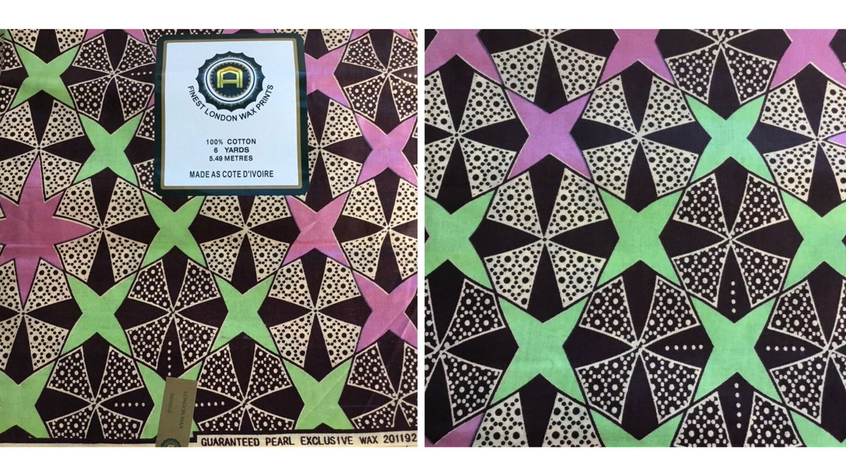 EverRotating's tweet photo. Finest London Wax Prints Ivory Coast 100% cotton fabric. 1.12 metre x 5.49 metre.
π https://t.co/YMIMf7FEfQ
#WaxPrint #CoteDIvoire #IvoryCoast #WaxPrints #eBay https://t.co/7irQSXO6Wc