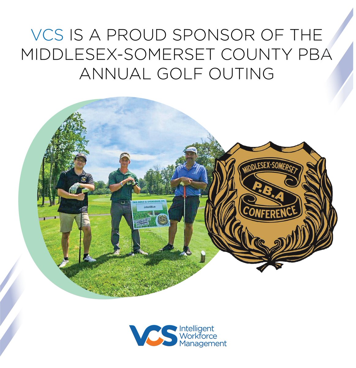 vcs_software's tweet image. What a great day of golf today with Elizabeth and Secaucus PD at the New Jersey National Golf Club! VCS supports the Middlesex-Somerset County PBA as the Stars and Stripes sponsor.