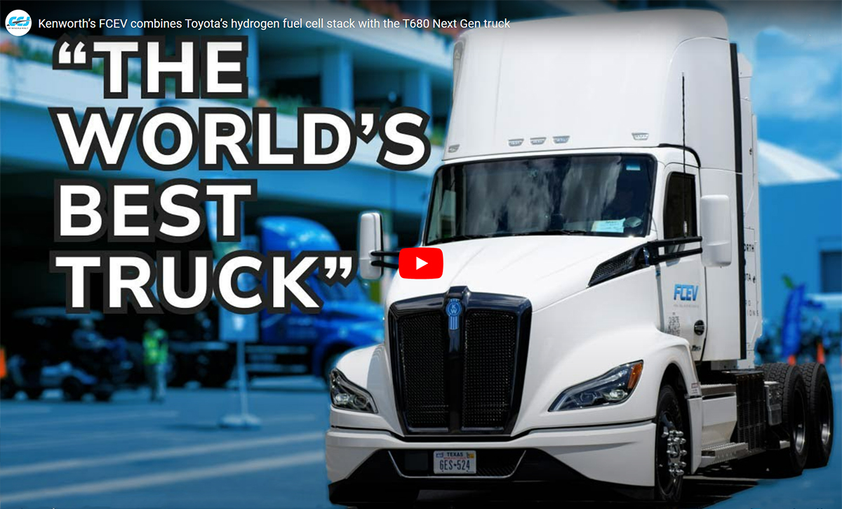 KenworthTruckCo's tweet photo. Want to find out more about how the Kenworth hydrogen fuel-cell powered truck works, hauling capability and how it might be part of your fleet? Check out CCJ Digital’s video at https://t.co/sjLUeEKj1T 
#Kenworth #DrivingtoZeroEmissions @CCJDigital #T680FCEV #FuelCell #Hydrogen https://t.co/R5AEeSIrm4