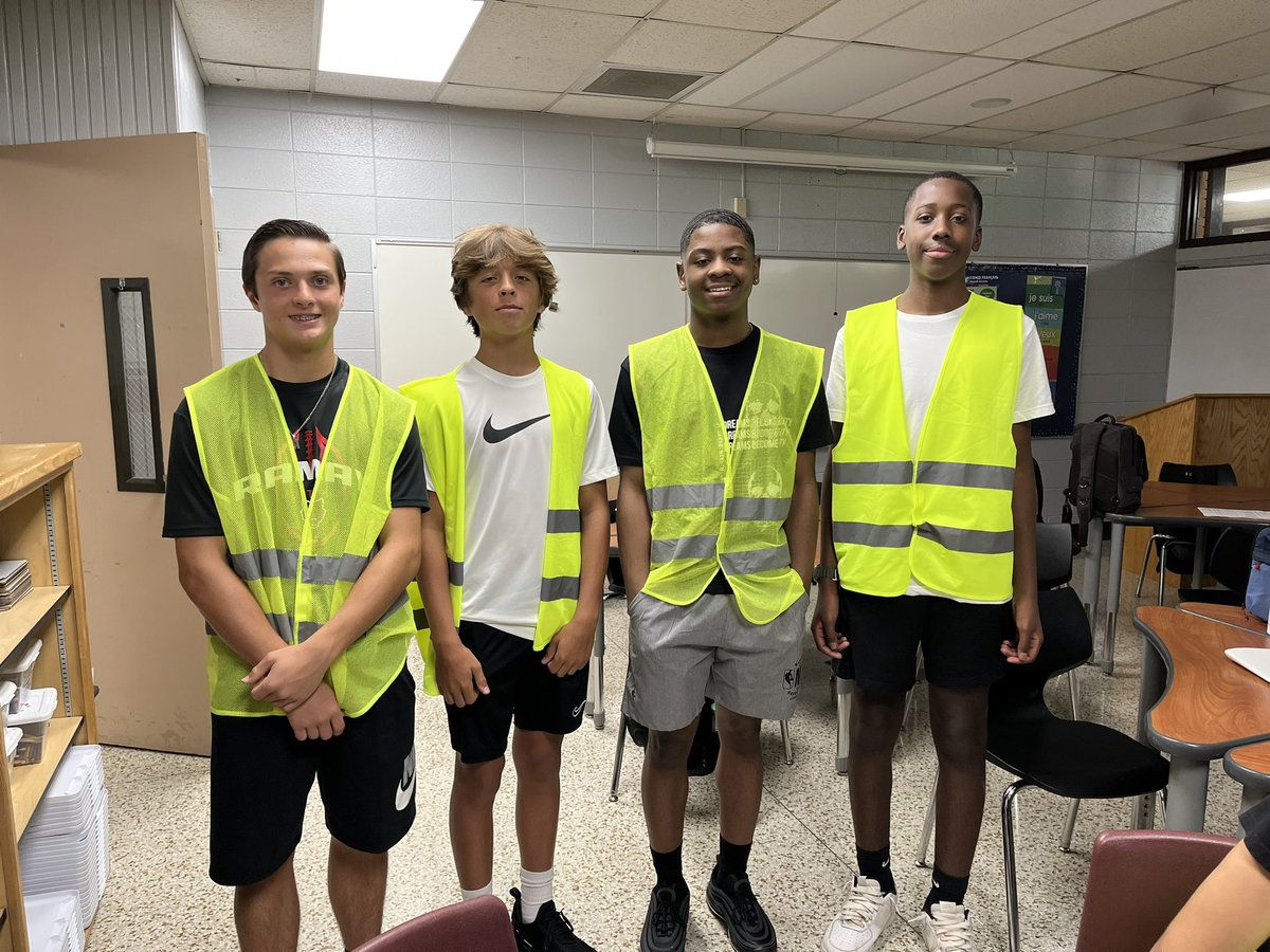 CoachKillham's tweet image. Leaders on the court, in the class room and school. Our student council/hoopers helped lead new students around the school and gave tours #RamayFast