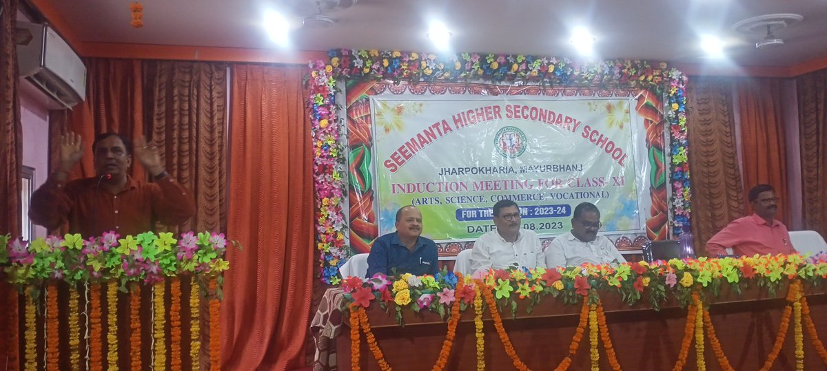 Induction meeting of class xI in  Seemanta Mahavidyalaya Jharpokharia