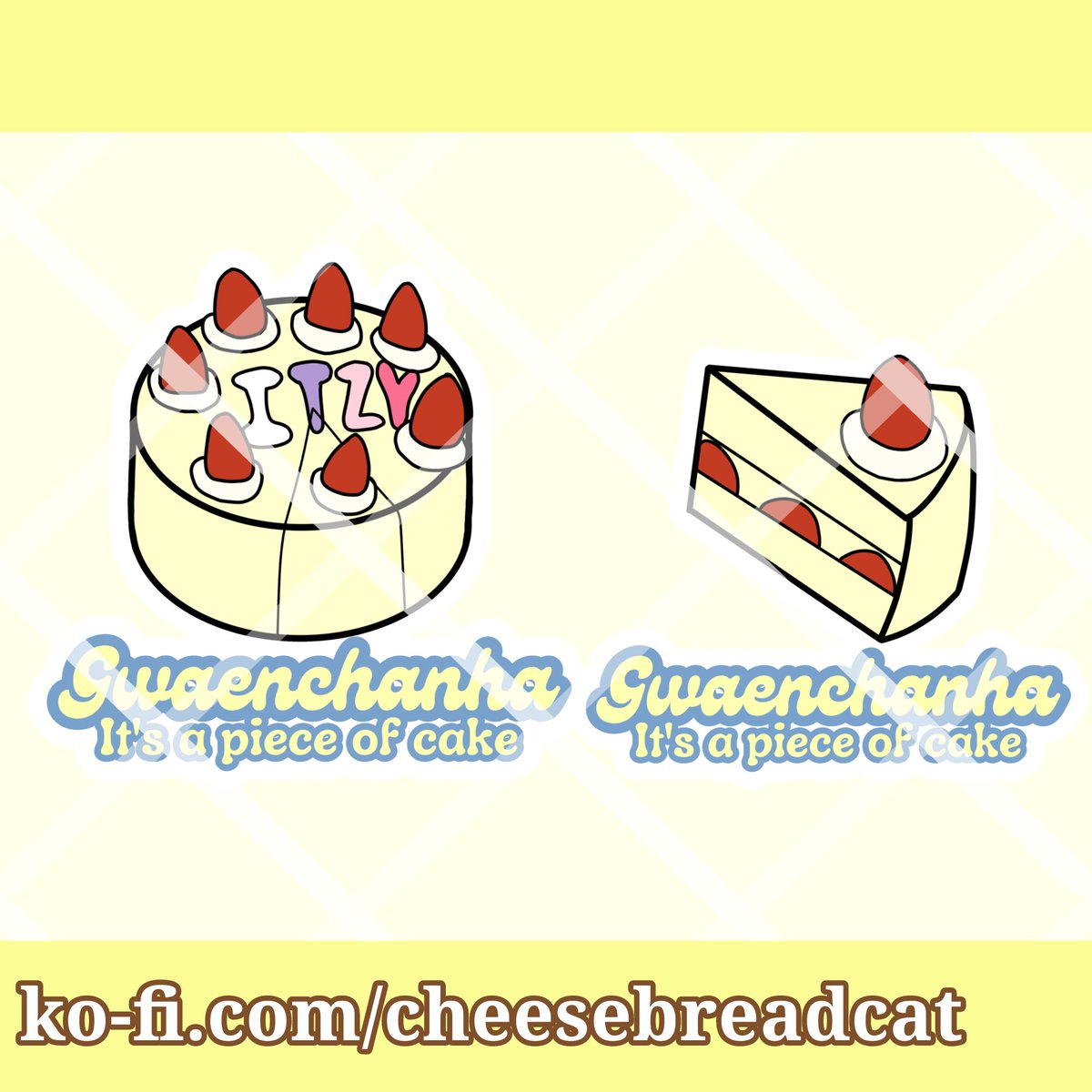 _cheesebreadcat's tweet image. Download now the digital version of The Gwaenchanha Cake on my ko-fi account!
(for printable sticker and digital journaling)

Visit my ko-fi shop now:
ko-fi.com/cheesebreadcat…

#printablesticker #sticker #digitalart #itzy #kpopfanart #digitaljournal #journal