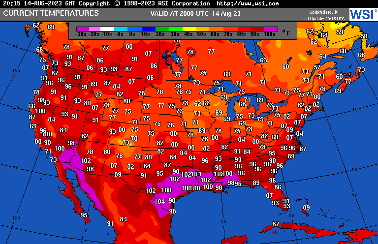 climateguyw's tweet photo. On MON 8/14/23 historic CAT4 #HeatwaveChevron peaked again across the South and will temporarily break on TUE/WED due to a southward moving front. Dangerous CAT3 PAC NW #HeatwaveCitgo will peak on TUE.@MichaelEMann @KHayhoe @KBMcLeodFLA
@ZLabe My criteria: https://t.co/VGZsiRMZcD https://t.co/250nnOAhCY