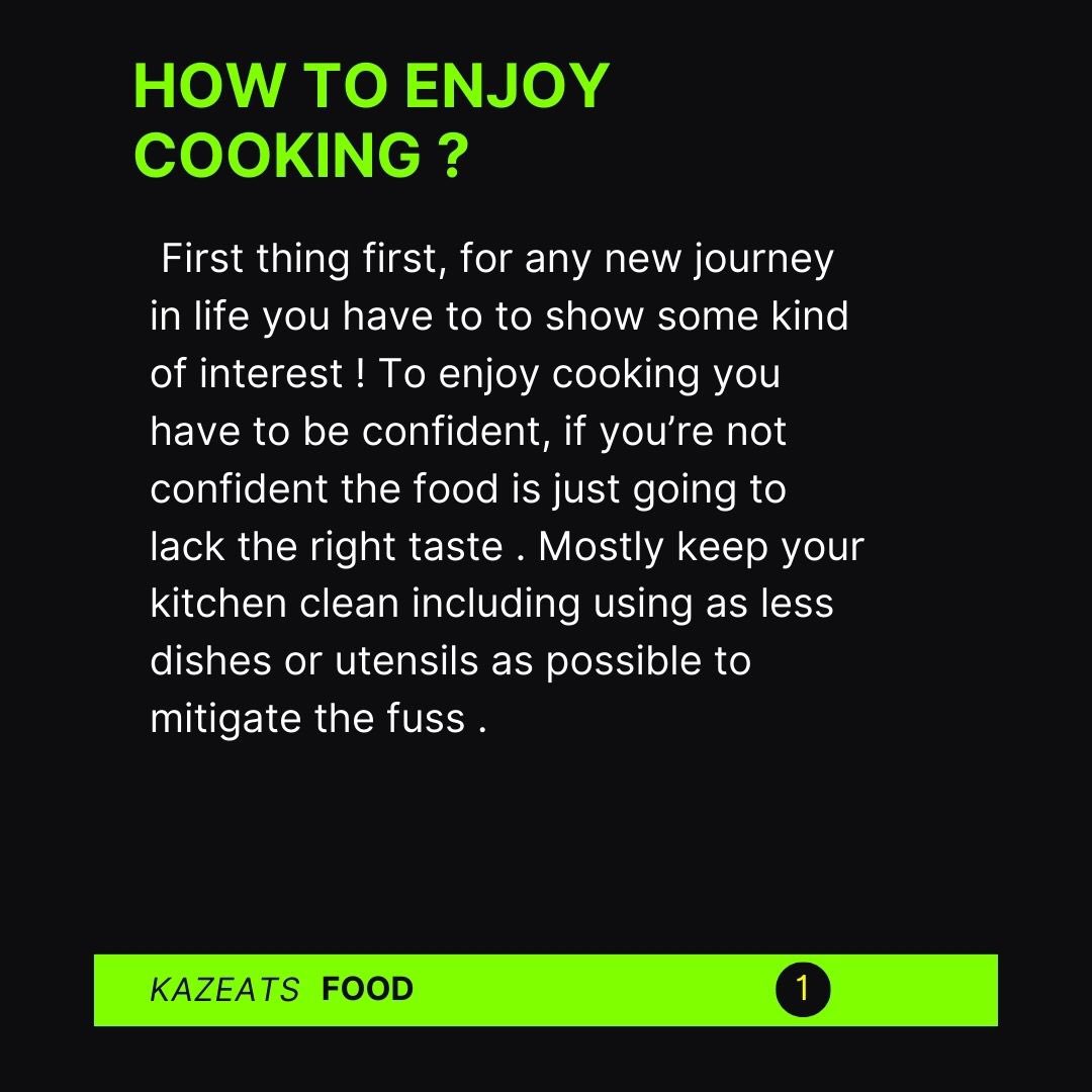 hollywoodrepost's tweet photo. Topic :
How to Enjoy cooking?
Like anything in life you’ve got to show interest . Head to https://t.co/7vK2mVRnRE and find out awesome new ways to learn how to enjoy cooking .
#kazeatsfood #kazeats #eatinghealthy #enjoycooking
#cookingtips https://t.co/2DwOjFqMnG