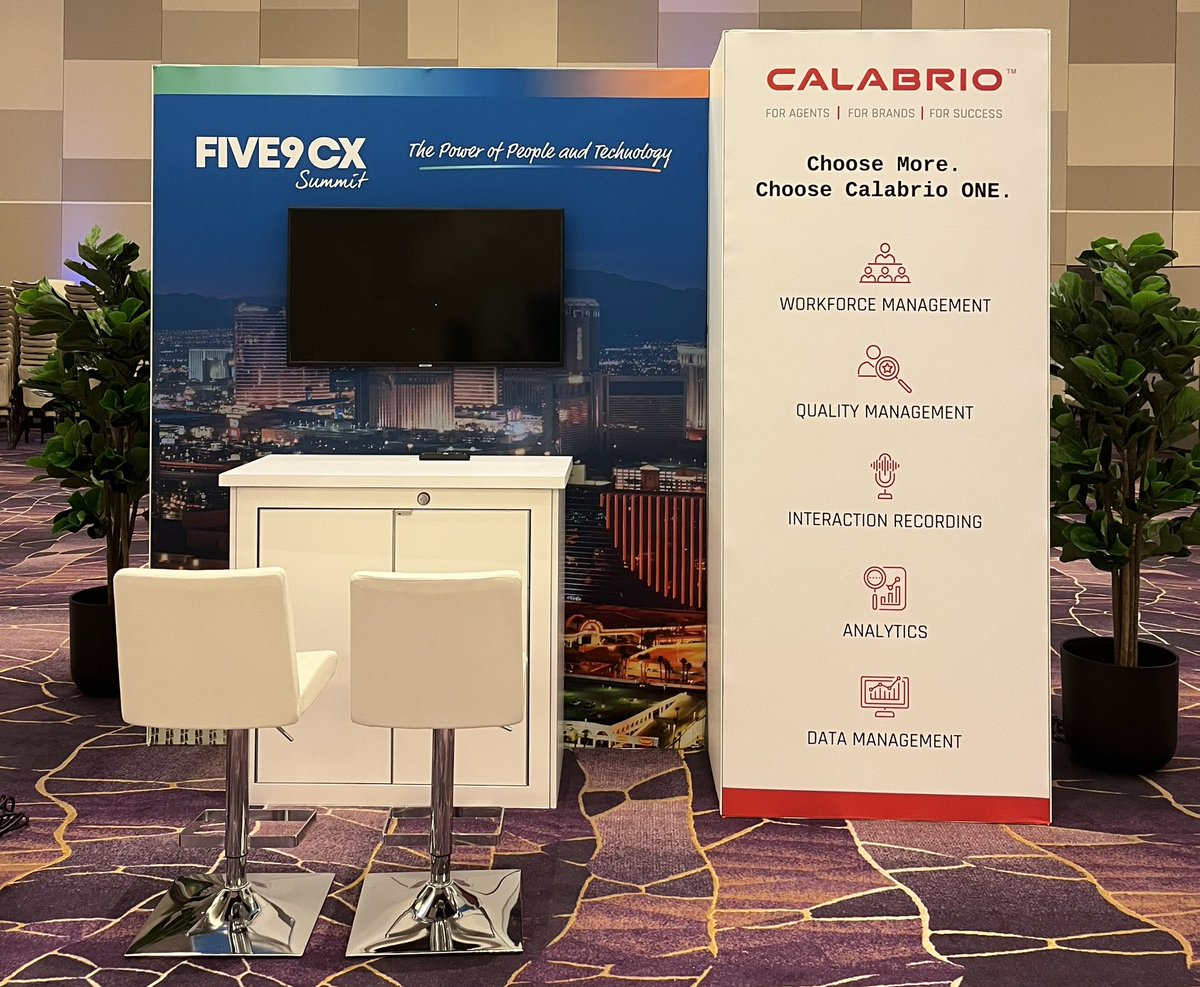 LisaLisajm5's tweet photo. Getting ready for our Partner arrivals in the #CXHub at #Five9CXSummit. #PartnerPowered @Verint @Invoca @eGain @Calabrio @Staceyecolesd @ButterbaughJake @BjBitsky https://t.co/NduyCMIs4L