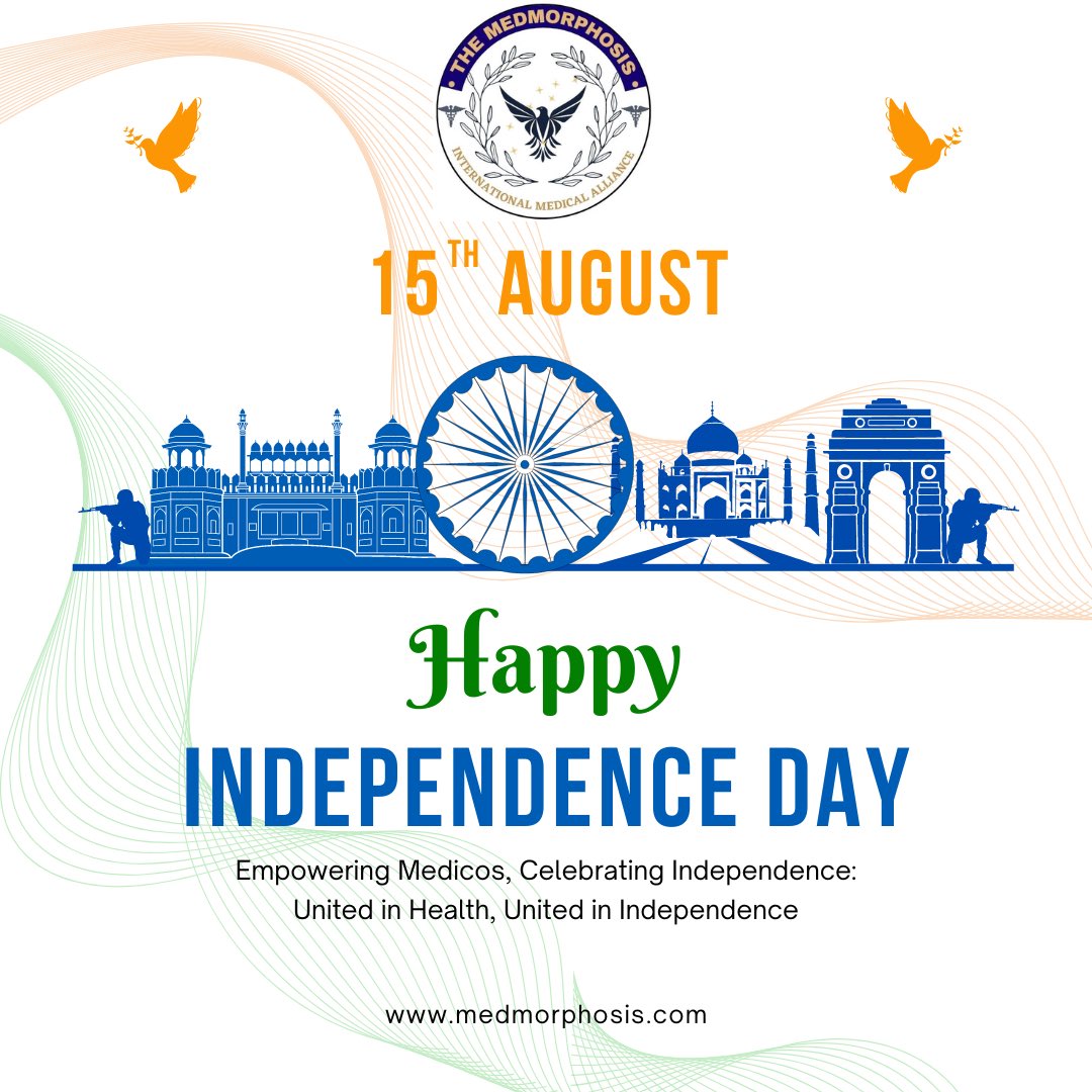 Themedmorphosis's tweet photo. 🇮🇳 Commemorating the Spirit of Freedom and Unity on Indian Independence Day! 🙌 Let's honor the sacrifices of our heroes and continue to strive for a brighter, more inclusive future. Jai Hind! 🎆

#themedmorphosis #TheMedResearch #TheMedEvent #TheMedHeroes https://t.co/JOZC8Usk6Y