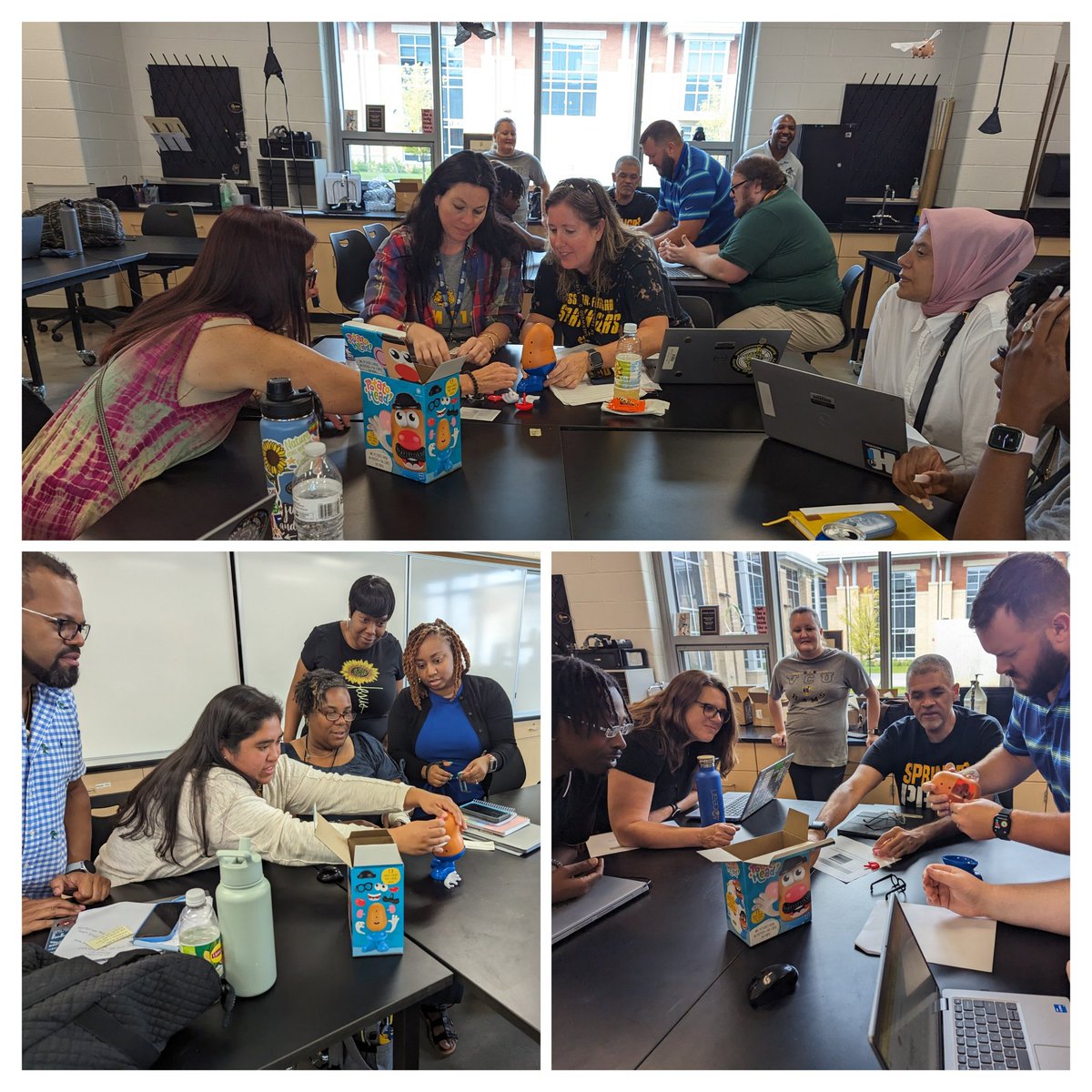 Our science PLC created our science mission and used Mr. Potato for team building &amp; to model clarity of learning, success criteria &amp; differentiation as a hands-on activity <a href="/WeAreHSHS/">We Are HSHS</a> #ALLIN <a href="/HSHS_Leonard/">Katherine Leonard</a> @HSHS_AsPBland <a href="/HenricoScience/">Henrico Science</a> <a href="/Mrswoodbio/">Crystal Wood</a> <a href="/AByersInnovates/">Ashley Byers, NBCT</a> <a href="/HSHS_Principal/">Kenneth White Ed.D.</a>