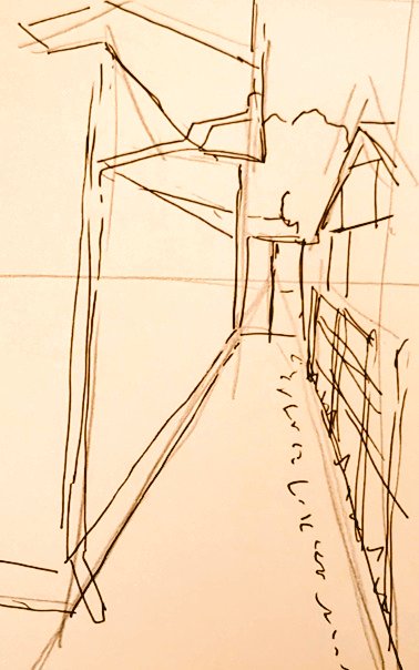 「#1日1模写 Ⅲ 231/365 今日は人体と路地でした 戦うお姉さん、 カッコ」|伊吹天花🦄漫画家のイラスト