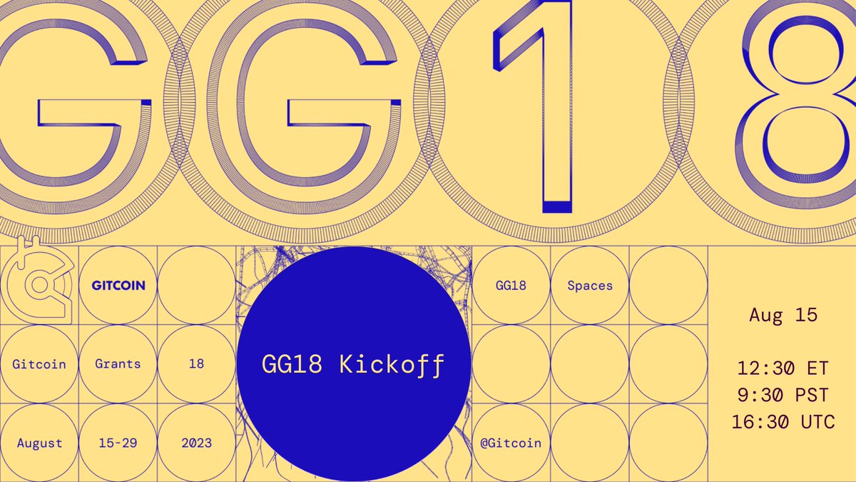 #GG18 kicks off TOMORROW at 12pm UTC 🎊 Join our official Kickoff Space!

🫡Set reminders here: x.com/i/spaces/1MYxN…
