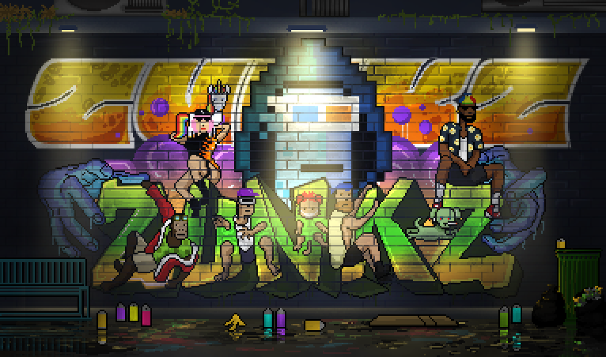 ZunkzNFTs's tweet photo. “Speak softly, but carry a big can of paint.”
- Banksy

#getZunked #zibes https://t.co/KPwU2p7xyK