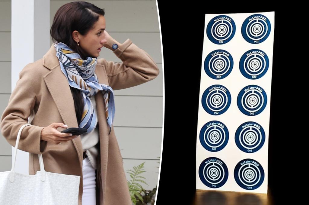 nypost's tweet photo. What is NuCalm? Is Meghan Markle’s skin patch a scam? https://t.co/0bs00LMXzh https://t.co/30gRDp97dI