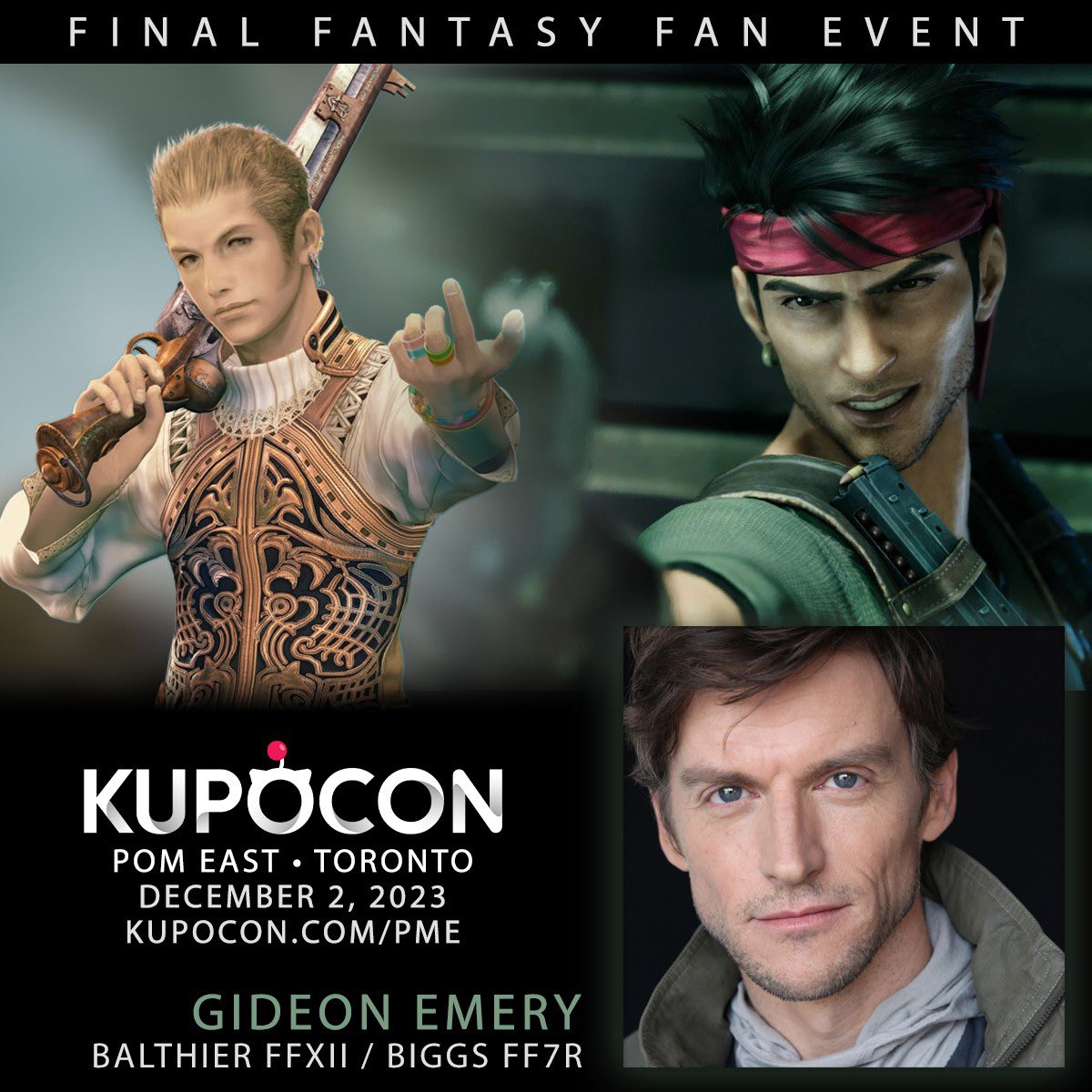 Thrilled to share that Balthier, Biggs and I will be at @KupoConEN Toronto in December!