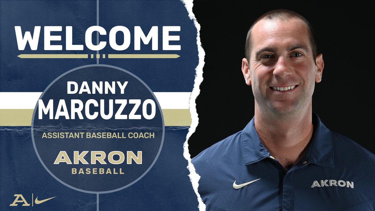 👏 <a href="/ZipsBB/">Akron Zips Baseball</a> welcomes <a href="/CoachMarcuzzo/">Danny Marcuzzo</a> to the <a href="/AkronZips/">Akron Zips Athletics</a> family

#GoZips | <a href="/ZipsBB/">Akron Zips Baseball</a> 🦘
