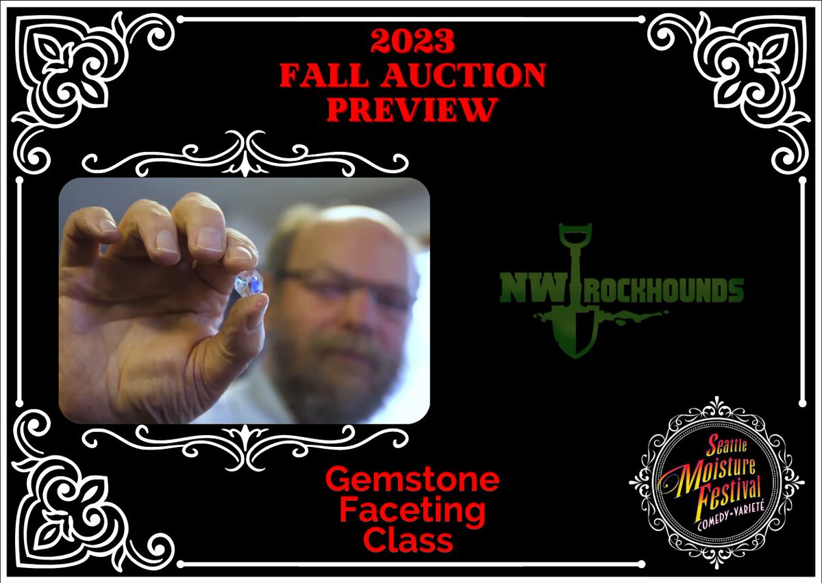 NW Rockhounds has donated a Gemstone Faceting Class for Two!  Do you have a special talent to share?  Donate today:  moisturefestival.ejoinme.org/MyEvents/Moist…