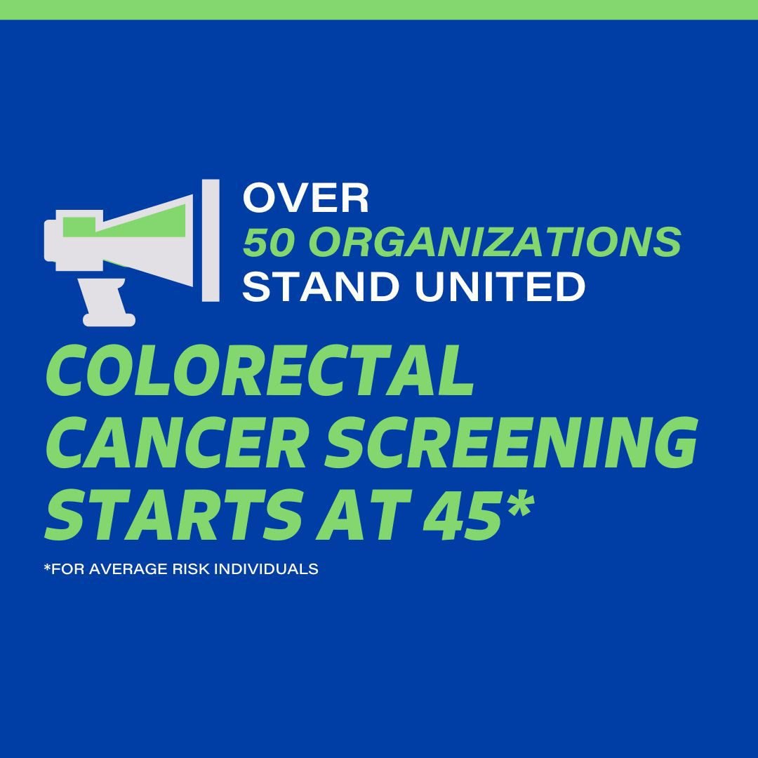 We stand with over 50 patient and physician organizations to urge <a href="/ACPIMPhysicians/">ACP</a> to reconsider recent #CRCscreening guidelines and maintain screening at 45 for those at average risk.

<a href="/FightCRC/">Fight Colorectal Cancer</a>