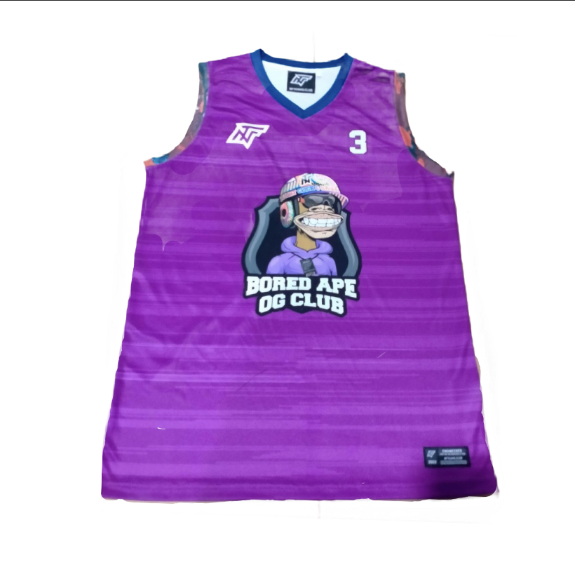 CustomSports2's tweet photo. A Purple Banger from the Bored Ape OG Club @NFTeams_ย
1 of 10,000 Unique Jerseys that have been created for these sports franchises.ย
More to come...
#boredape #nfteams #nft #customsports #basketballjersey #designyourown #onlinedesigner #custommade https://t.co/A5jYO5QWx5