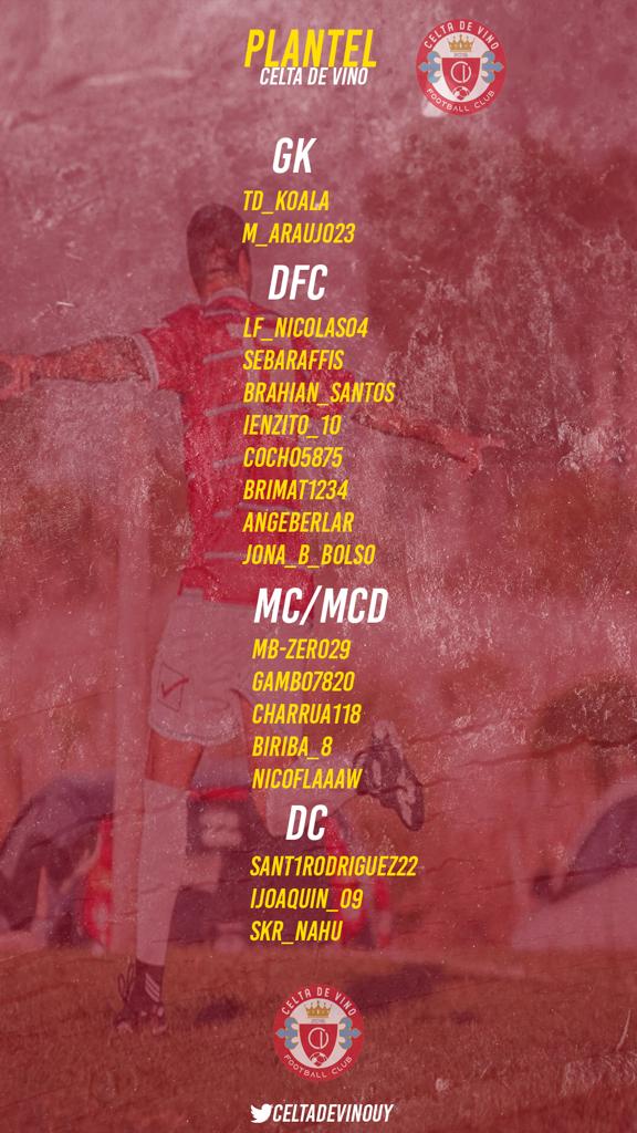 Presentación del plantel Esports FIFA Clubes Pro
<a href="/AUDVesports/">Asociación Uruguaya de Deportes Virtuales</a>
SUPERLIGA TEMPORADA 27
#tintoyfutbolnuncafaltaran