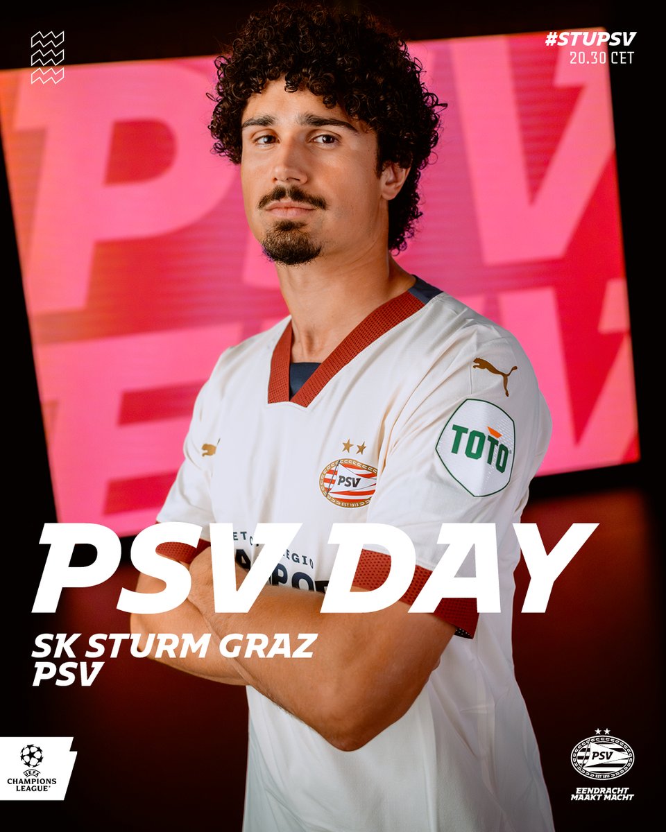 PSVespanol's tweet photo. 𝐃𝐈𝐀 𝐃𝐄 𝐏𝐀𝐑𝐓𝐈𝐃𝐎
¡Por el boleto a la Ronda de Playoffs! 🔥
🆚 @SKSturm
🏆 @LigaDeCampeones (3ra Ronda Clas.)
🏟️ Stadion Graz-Liebenau
⌚️ 12:30 🇲🇽 | 15:30 🇦🇷 | 20:30 🇳🇱
#⃣ #PSVSTU | #EuropaRojiblanca https://t.co/gCpFSqGez9