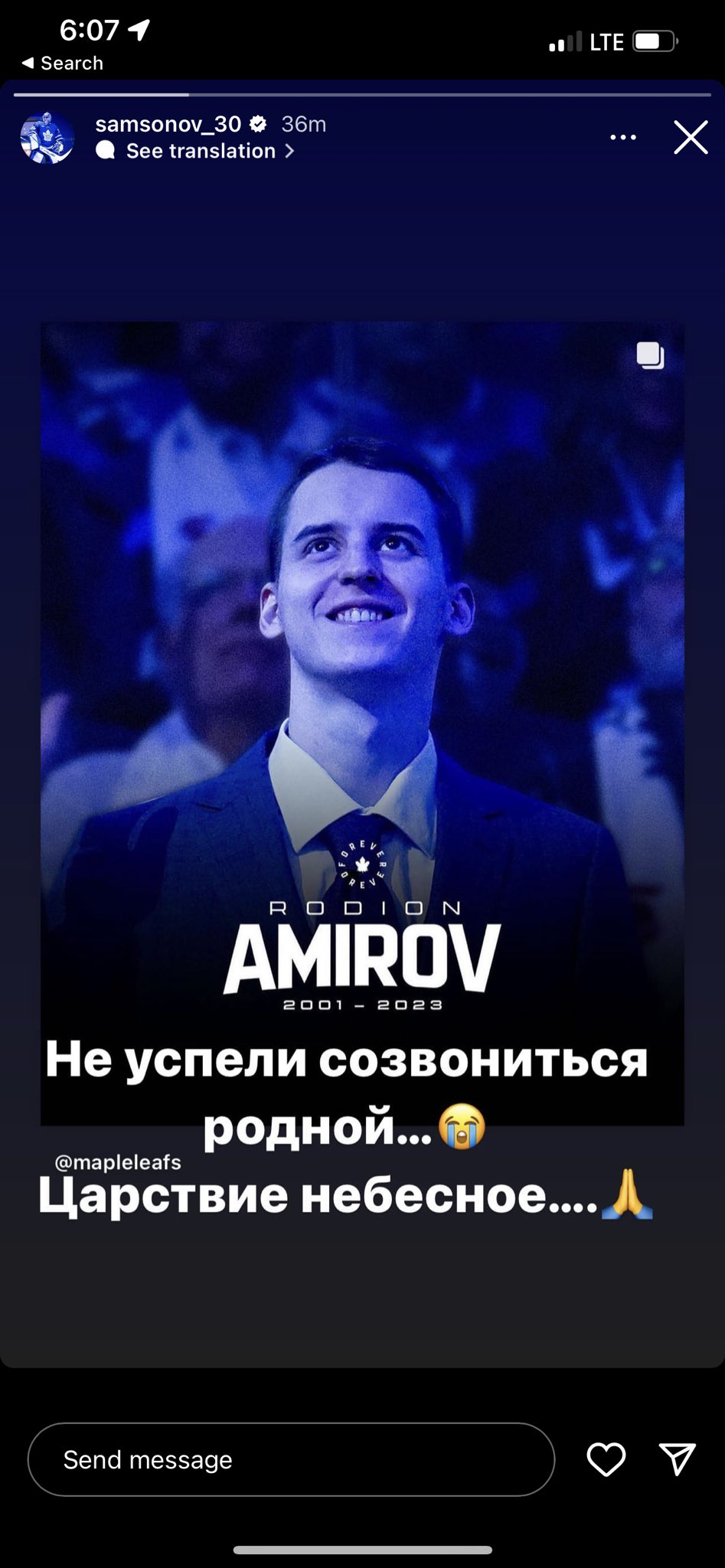 NHL on Instagram: Ilya Samsonov's (@samsonov_30) new mask design
