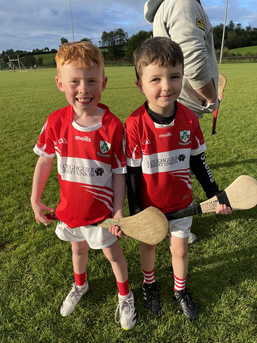 loughgielgac's tweet photo. Football Sundays, Hurling Mondays for John and Cillian, well done lads ☘️ https://t.co/hUeeamk8s4