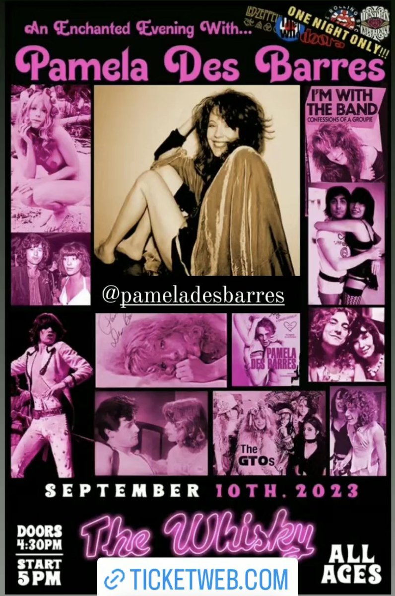 I’m “playing” the Whisky a go go ! My heyday home away from home Sept 10!