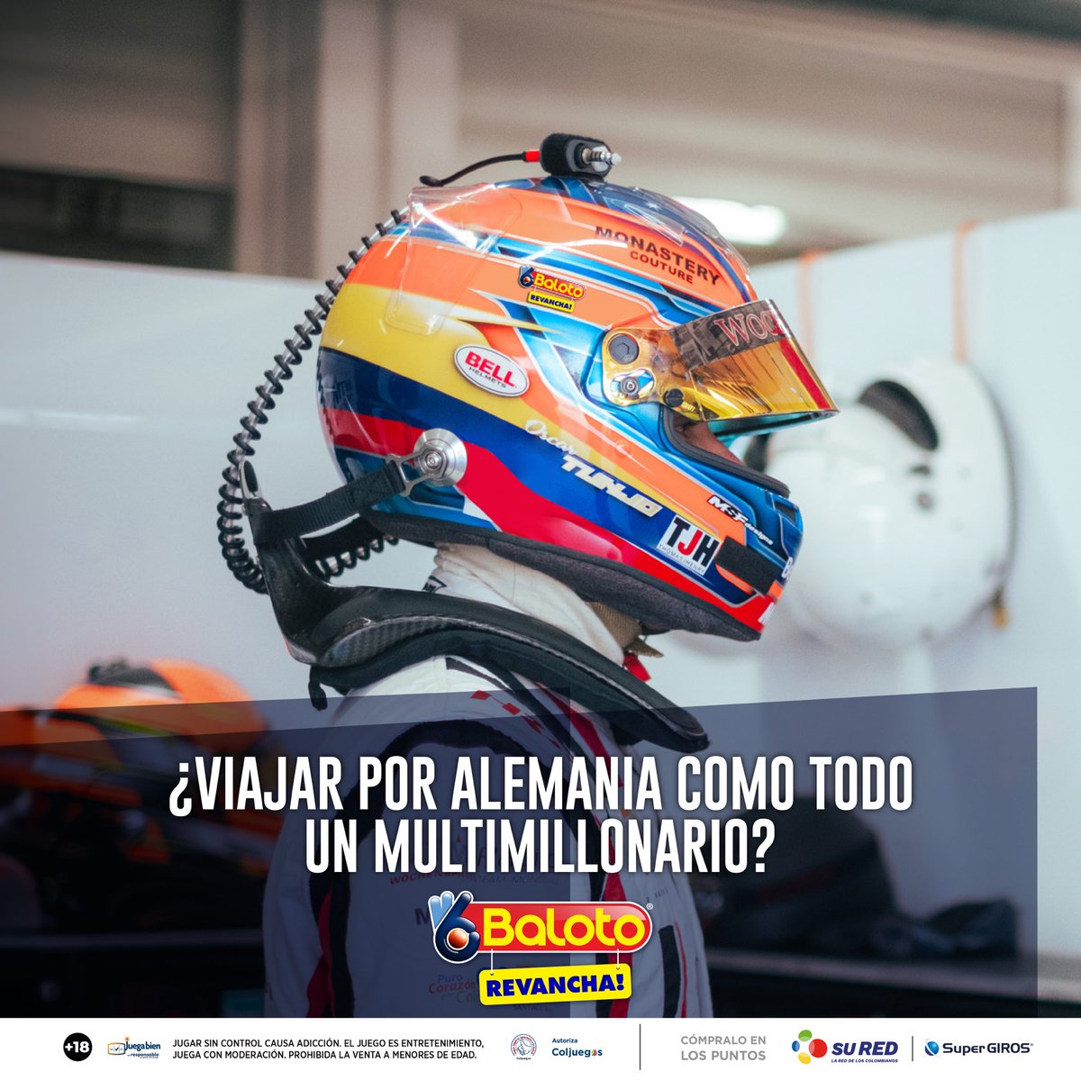 oscartunjo's tweet photo. Viaja como Millonario a una de mis carreras en Europa.

1- Compra dos baloto revancha. 
2- Registra el serial de tus tiquetes en https://t.co/D7ZTJwYioY
3- Cada dos tiquetes registrados es una opción para ganar. 
4- Espera el sorteo el 27 de septiembre del 2023 en el Canal Uno. https://t.co/tI1n0bI6Ah