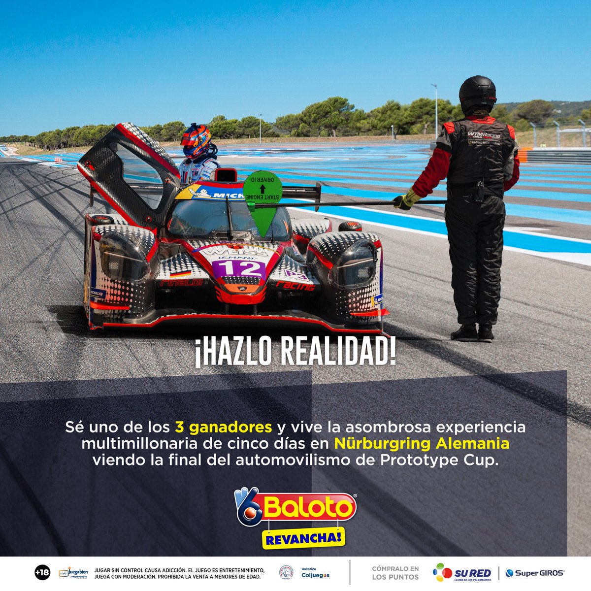 oscartunjo's tweet photo. Viaja como Millonario a una de mis carreras en Europa.

1- Compra dos baloto revancha. 
2- Registra el serial de tus tiquetes en https://t.co/D7ZTJwYioY
3- Cada dos tiquetes registrados es una opción para ganar. 
4- Espera el sorteo el 27 de septiembre del 2023 en el Canal Uno. https://t.co/tI1n0bI6Ah