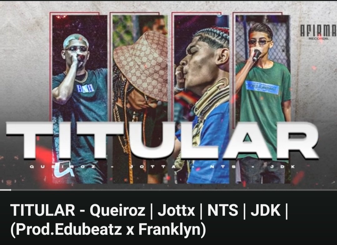 Saiu tropa!! Titular tá na pista 🔥🔥
Link do YouTube: youtu.be/pF0r29Nbf0g
Link do spotify :onerpm.link/620943031012