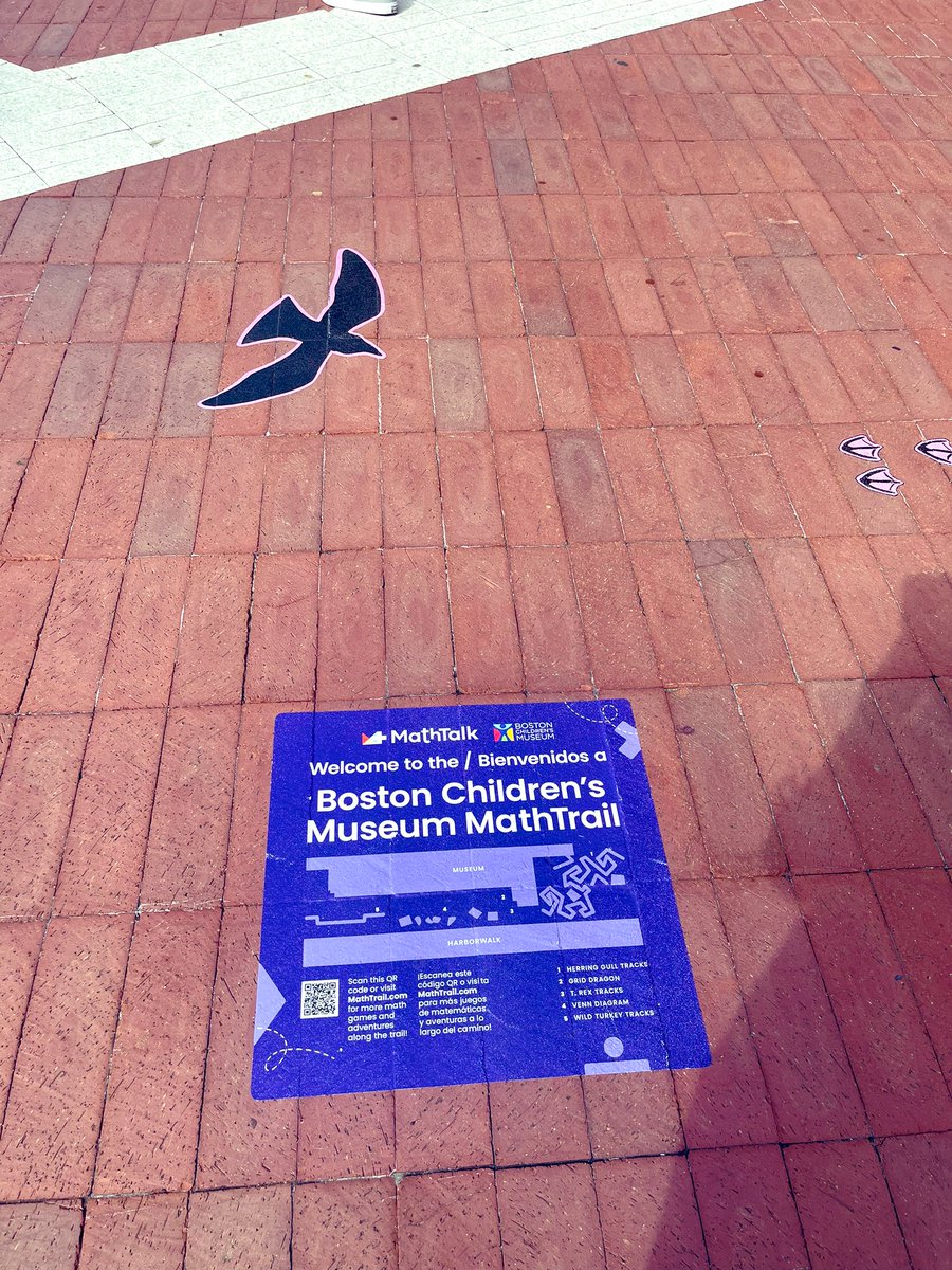KimTunnicliffe1's tweet image. The @BosChildMuseum has launched its new #mathtrail outside the museum, in partnership with @mathtalkpbc.