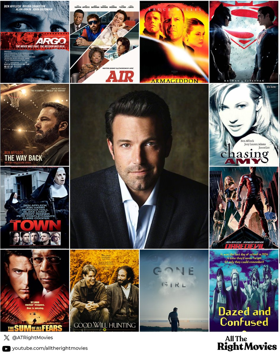 ATRightMovies's tweet photo. Happy birthday BEN AFFLECK. A big movie star and also a succesful director, which is your favourite acting role of his? https://t.co/RKo2gdd1zY