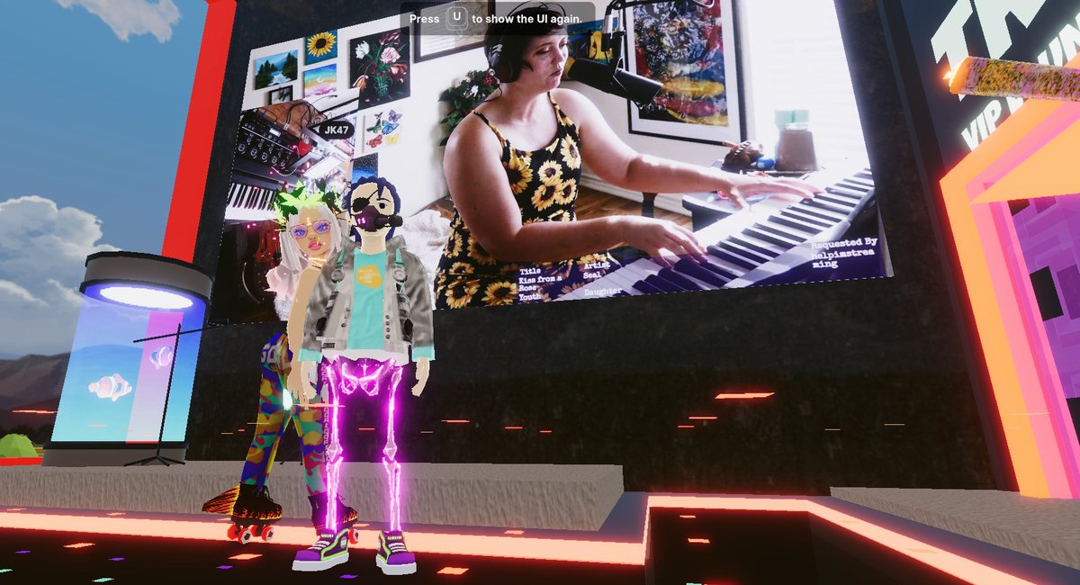 Happy to randomly drop by,

Come hangg in <a href="/Uniquehorns_nft/">TRUs - The Rocking Uniquehorns NFT</a> 

play.decentraland.org/?realm=heimdal… 

listen to her angelic voice @crrissa_!