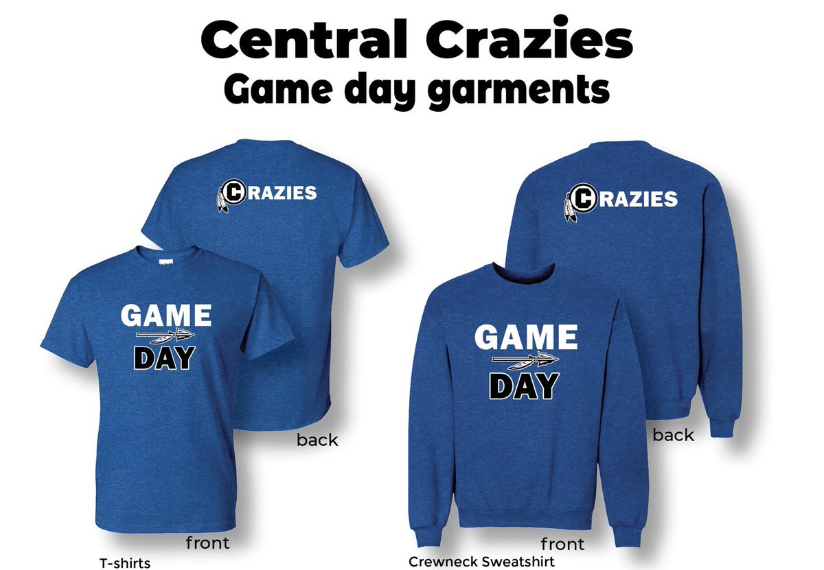 Need a shirt for the student section to cheer on all your CHS sports…yep, I think you do!! Order today!