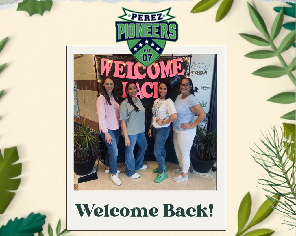 perezpioneers's tweet photo. We welcomed back our fabulous faculty and staff today! We are ready to "Own it and Grow"! A big thank you to exceptional PTO for their love and support! #OwnitandGrow #PerezisFamily #PioneerPride #IBGettingitDone https://t.co/XTkXIyQzku