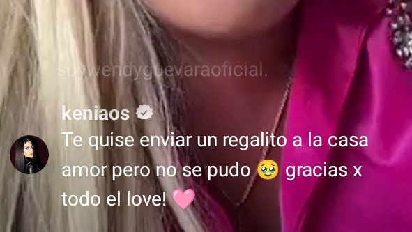 SiteKenia's tweet photo. 📌 / Kenia Os le comento en el live de Wendy Guevara en Instagram https://t.co/oClyuPoWoI