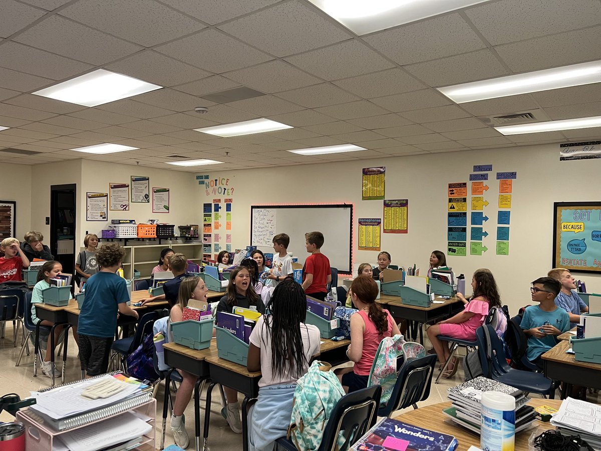 Learning expectations, writing gallery walks, and morning meetings! These Bobcats are ready for week two! #iteachfifth #readingteacher #writingteacher <a href="/BFESBobcats/">Birmingham Falls ES</a> <a href="/principalwebb/">Don Webb</a> <a href="/StefiWickers41/">Stefi Wicker Slewitzke</a>