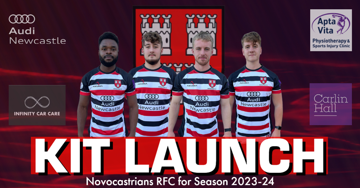 NovosRFC's tweet photo. We're excited to reveal our brand-new Akuma home kit for the new 2023-24 season. The famous black, red and white shirt, Novocastrians RFC colours.
We would like to extend our thanks to the kit sponsors:

@NewcastleAudi 
Infinity Car Care
Apta Vita Physiotherapy
@CarlinHallRec https://t.co/zQ6iK4DRIo