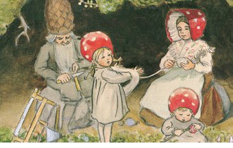 Elsa Beskow (1874-1953)

Swedish author and illustrator of children's books. Among her better known books are Tale of the Little Little Old Woman and Aunt Green, Aunt Brown and Aunt Lavender. 