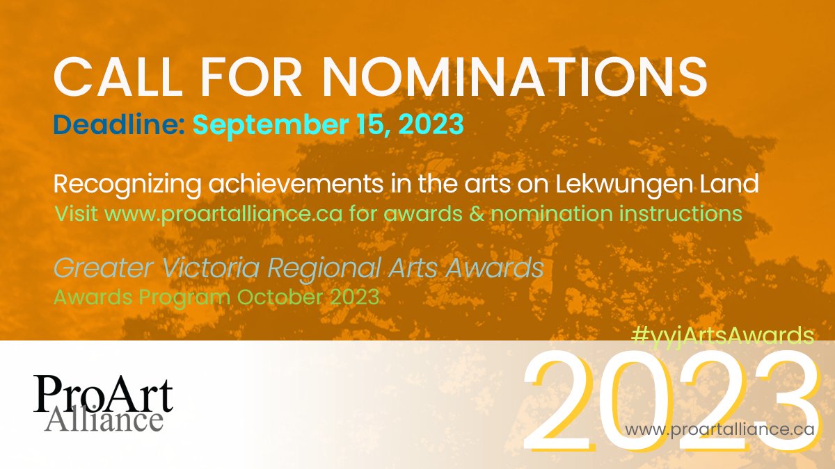Who are you going to nominate! #yyjartsawards #yyjarts #crdarts proartalliance.wordpress.com/2023-greater-v…