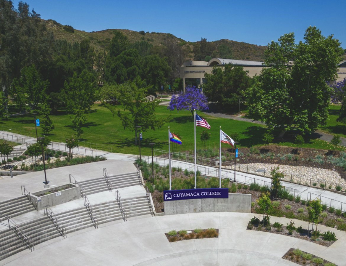 There's ony one week left until the Fall 2023 Semester begins! 🗓️

You still have time to sign up for courses at Cuyamaca College. Use the links below to get started ⬇️

Apply: opencccapply.net
Register: selfservice.gcccd.edu
Financial Aid: studentaid.gov
