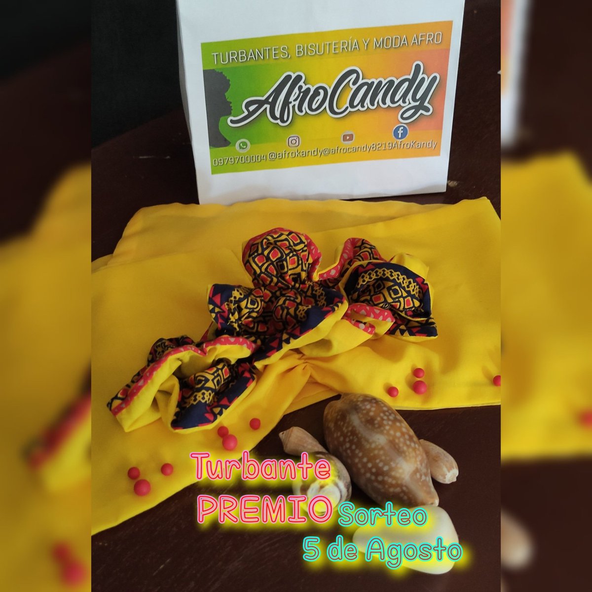 AfroCandyLove's tweet photo. Ya tenemos el premio listo para nuestra ganadora del sorteo ✨🥰✨ #turbantes #premio https://t.co/m5VK3xxBie